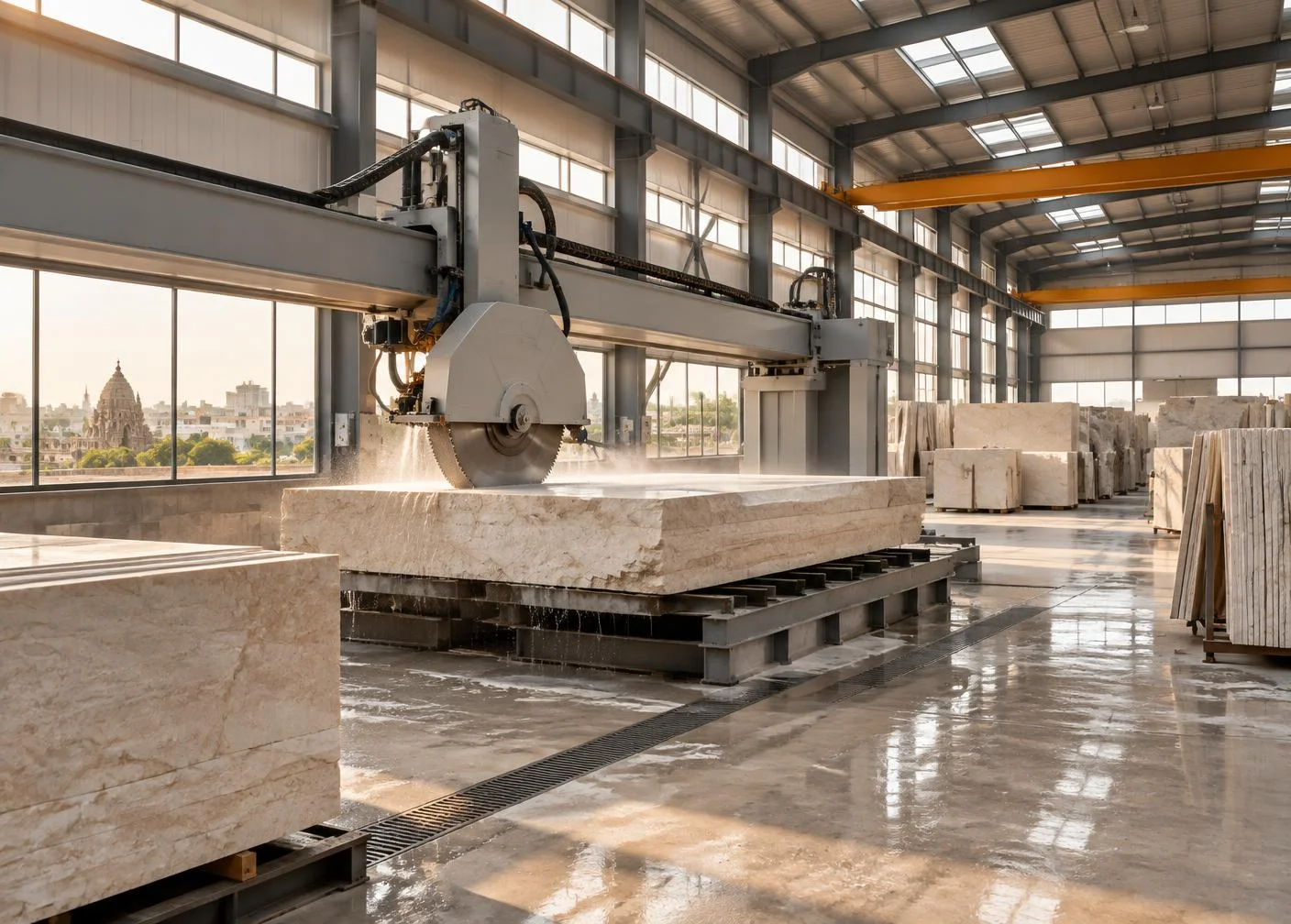 In-house stone manufacturing machines